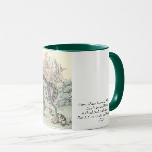 Unze (Schnee-Leopard) jetzt L… Tasse (VorderseiteRechts)