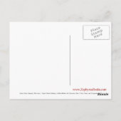 Unze (Schneeleopard) Postkarte (Rückseite)