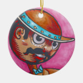 Unze-Verzierung - Tik-Tok Keramikornament (Vorne)