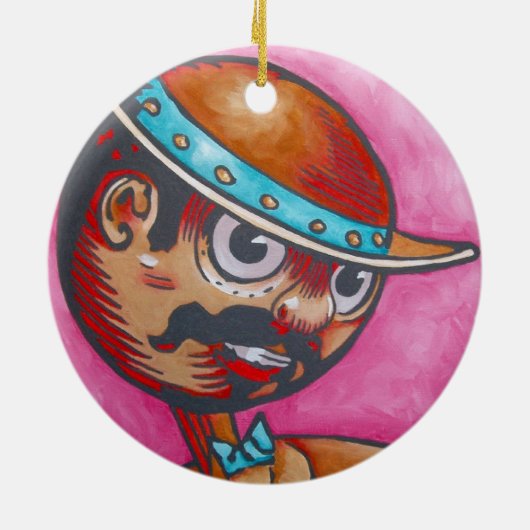 Unze-Verzierung - Tik-Tok Keramikornament (Hinten)