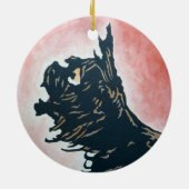 Unze-Verzierung - Toto Keramikornament (Hinten)