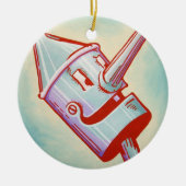 Unze-Verzierung - Zinn-Mann Keramikornament (Vorne)