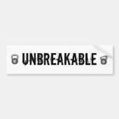 Unzerbrechlich Autoaufkleber (Vorne)