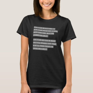 Unzerbrechlich sechs der musikalischen Seymour T-Shirt