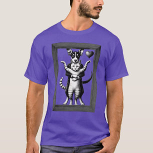 Unzerbrechliche Anleihe: Hund & KatzenDuo T-Shirt