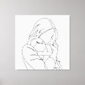 Unzerbrechliche Anleihe - Kunst der Mutter und der Leinwanddruck (Vorderseite)