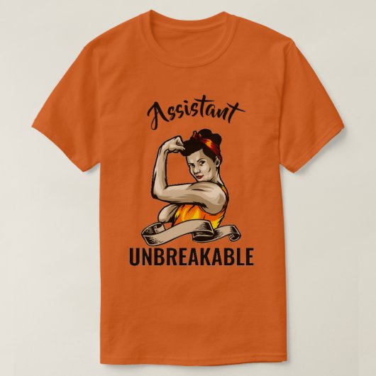Unzerbrechliche Assistentin Funny Geburtstagsgesch T-Shirt (Design vorne)