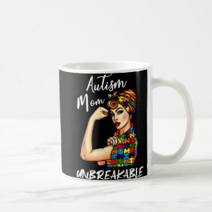 Unzerbrechliche Autismus Mama Messy Bun Autismus B Kaffeetasse