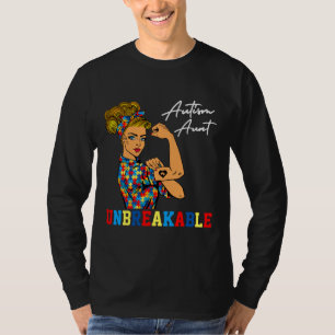 Unzerbrechliche Autismus Tante Strong Autistic Lad T-Shirt