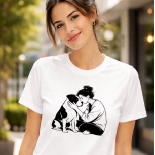 Unzerbrechliche Bindung zwischen Hund und Mensch T-Shirt