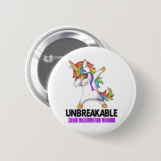 Unzerbrechliche Chiari Malformation Krieg Button (Vorne & Hinten)