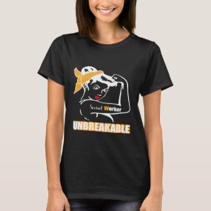 Unzerbrechliche Frauen der Sozialarbeiter T-Shirt