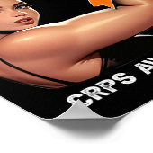 Unzerbrechliche Girl-Mama CRPS-Bewusstsein Poster (Ecke)