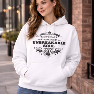 Unzerbrechliche Seele Inspirierende Frauen Vintage Hoodie