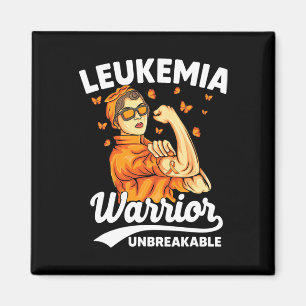 Unzerbrechliche Unterstützung Leukämie-Bewusstsein Magnet