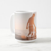 Unzerbrechliche Vater-Sohn-Bindung Vatertagsgesche Kaffeetasse (Vorderseite Links)