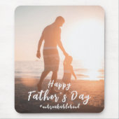 Unzerbrechliche Vater-Sohn-Bindung Vatertagsgesche Mousepad (Vorne)