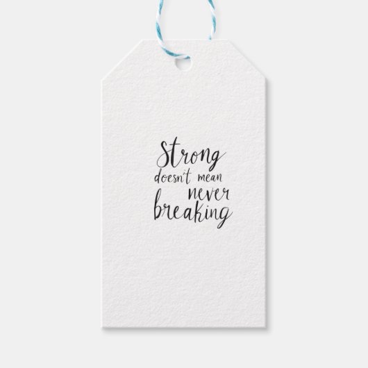 Unzerbrechlicher Geist Geschenkanhänger (Vorderseite)