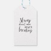 Unzerbrechlicher Geist Geschenkanhänger (Rückseite)