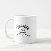 Unzerbrechlicher Geist stärker als du es weißt Sti Kaffeetasse (Links)