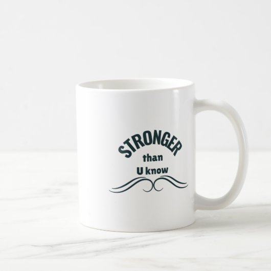 Unzerbrechlicher Geist stärker als du es weißt Sti Kaffeetasse (Rechts)