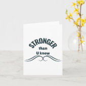 Unzerbrechlicher Geist stärker als du es weißt Sti Karte (Gelbe Blume)