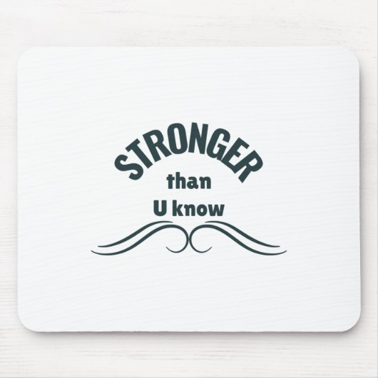 Unzerbrechlicher Geist stärker als du es weißt Sti Mousepad (Vorne)