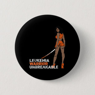 Unzerbrechlicher Leukämie-Krieger Blutkrebs-Bewuss Button