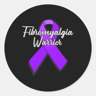 Unzerbrechliches Fibromyalgie-Bewusstsein Familie  Runder Aufkleber