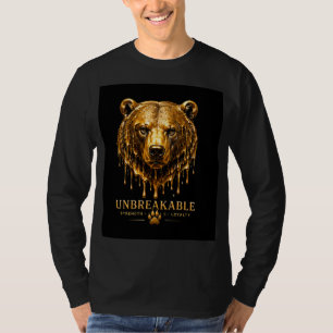 Unzerbrechliches Kraft-Zitat-Bär-Design 🐻 T-Shirt