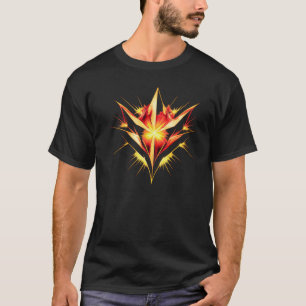 Unzerbrechliches modernes abstraktes Kraftsymbol T-Shirt