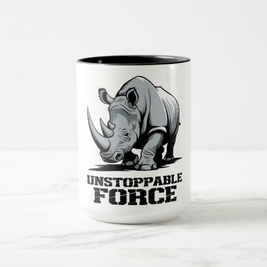 Unzerbrechliches Rhino: Stärke und Power entleert Tasse (Zentrum)