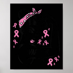 Unzerbrechliches rosa Ribbon Brustkrebs-Bewusstsei Poster