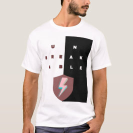 UNZERBRECHLICHES T‑Shirt — Motivierende Typografie T-Shirt