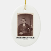 Unzerstörbar (Phineas Gage) Keramikornament (Vorne)