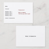 Unzerstörbare Karte (Vorne/Hinten)