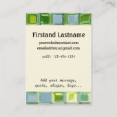 Unzerstörbare kundenspezifische Visitenkarten mit Visitenkarte (Rückseite)