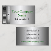 Unzerstörbare Stahlmetallblick-Visitenkarten Visitenkarte (Vorne/Hinten)