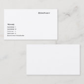 Unzerstörbares Schnelldruckerpapier Visitenkarte (Vorne/Hinten)