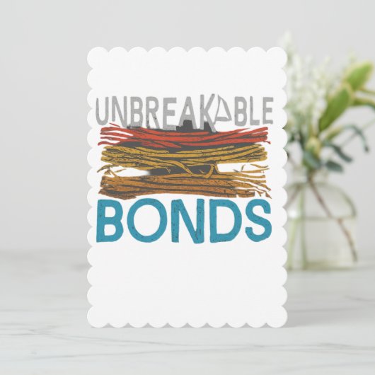 Unzertrennliche Schuldverschreibungen Einladung (Stehend Vorderseite)