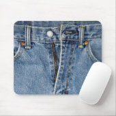 Unzipped Blue Jeans Mousepad (Mit Mouse)