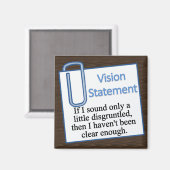 Unzufriedener Arbeitnehmer Magnet (Vorderseite/Rückseite)