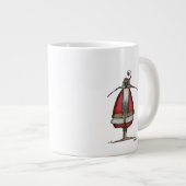 Unzufriedener Santa Jumbo-Tasse (Vorderseite Rechts)