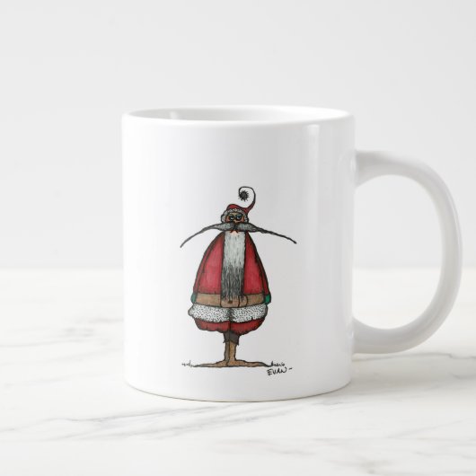 Unzufriedener Santa Jumbo-Tasse (Rechts)