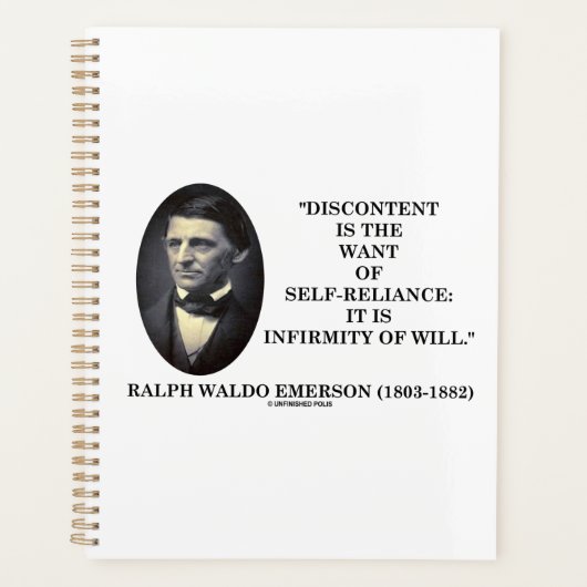 Unzufriedenheit ist der Woll des selbstbewussten E Planer (Vorderseite)