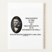 Unzufriedenheit ist der Woll des selbstbewussten E Planer (Rückseite)