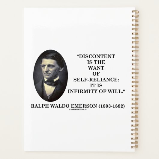 Unzufriedenheit ist der Woll des selbstbewussten E Planer (Rückseite)