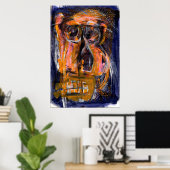 Unzugesicherter Kopf Poster (Heimbüro)