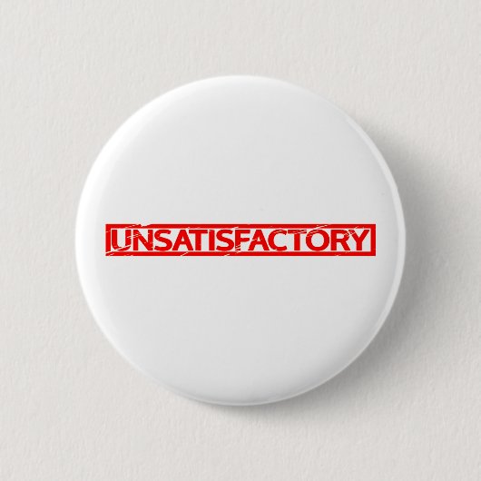 Unzulängliche Briefmarke Button (Vorderseite)