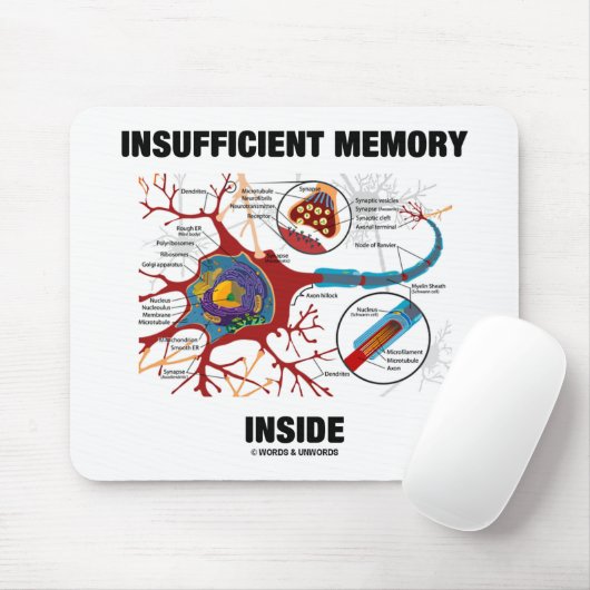 Unzulängliches Gedächtnis-Innere (Neuron/Synapse) Mousepad (Mit Mouse)